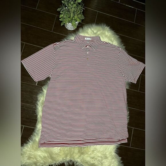 Peter Millar Red and White short sleeved polo sz XXL - Picture 1 of 7